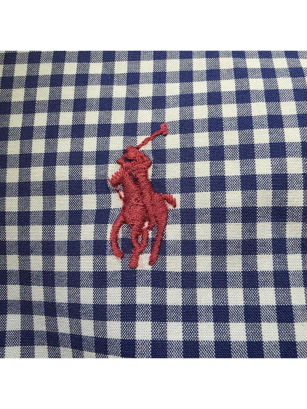 Polo Ralph Lauren 2XLT Blue Gingham Check Button‑Down Long Sleeve Shirt 2xl tall
